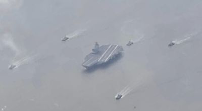 陸第三艘航母福建艦出港！或南下首次穿越台海　網傳918入列服...