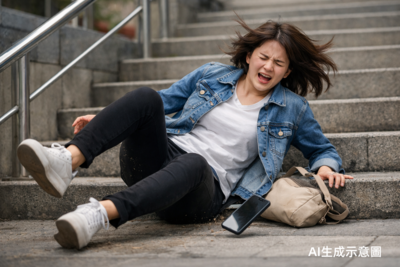 腰椎瞬間爆裂！　25歲女下樓梯滑手機…慘踩空致「下肢癱瘓」​