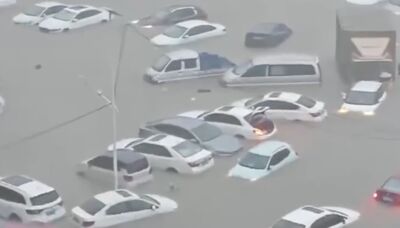 欽州暴雨連下12小時釀災　鳥瞰只見「汽車墳場」全泡湯​