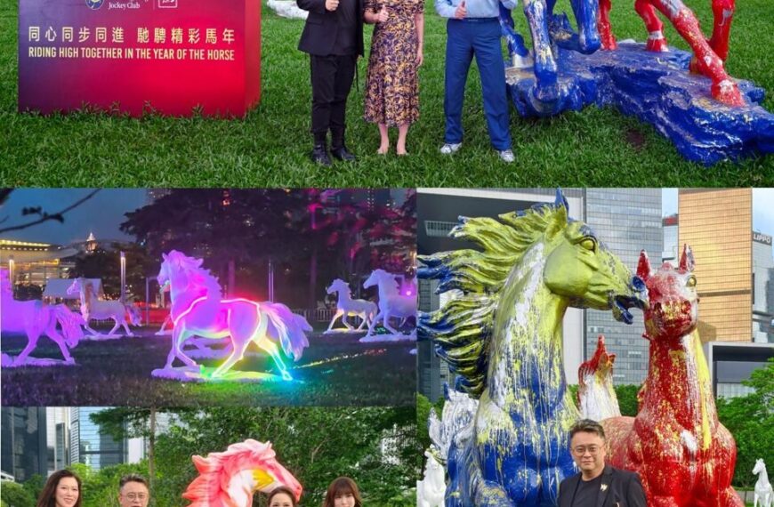 小龍馬慈善基金會主辦 香港賽馬會呈獻「融馬情國際藝術巡展」 添馬公園成社區打卡新熱點